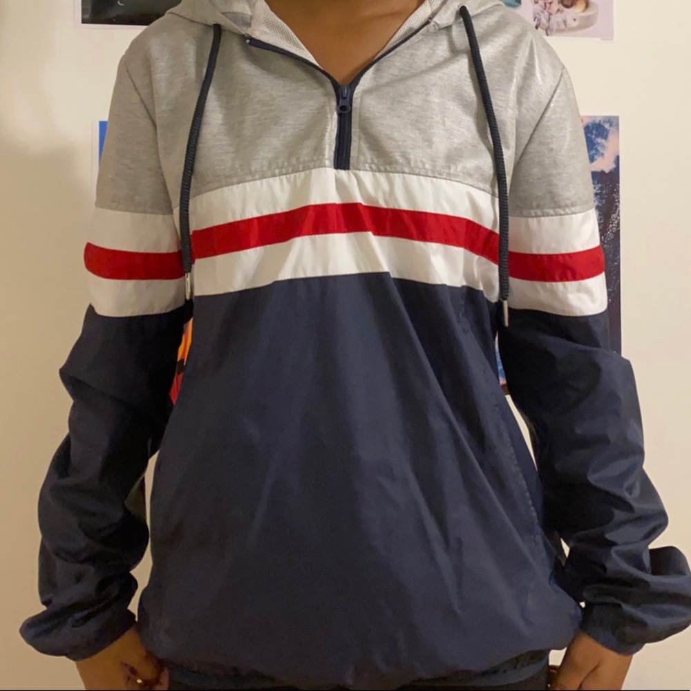 Comfy Forever21 Men’s Windbreaker with a Hood